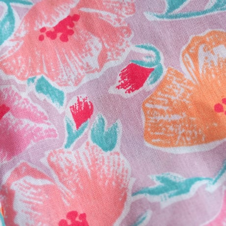 70〜80s "KOMAR" floral house maxi dress