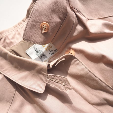 70〜80s "London fog" dusty pink balmacaan coat