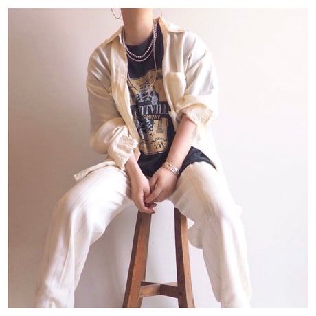 "studio G.A." oversized silk blouse