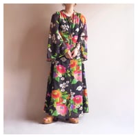 70s "Emiliana Wendel" floral sheer maxi dress