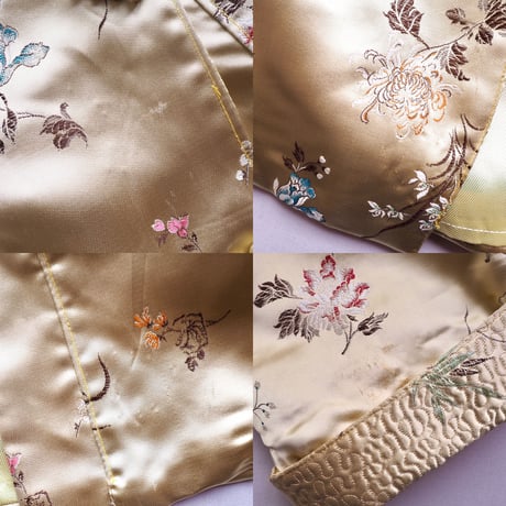 60s chinese embroidered satin jacket