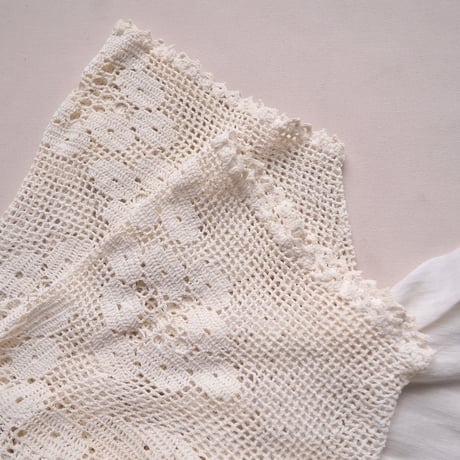 vintage crochet cotton midi dress