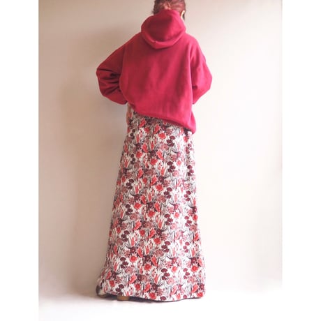 70s "Nelly De Grab" metallic tapestry maxi skirt