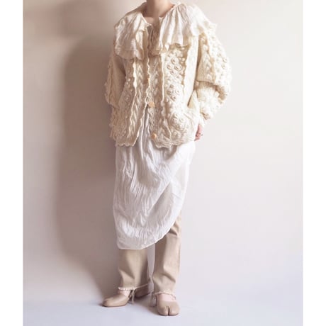 vintage floral popcorn cardigan