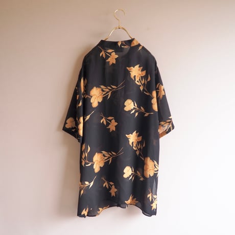 "Jean Claire" sheer floral blouse
