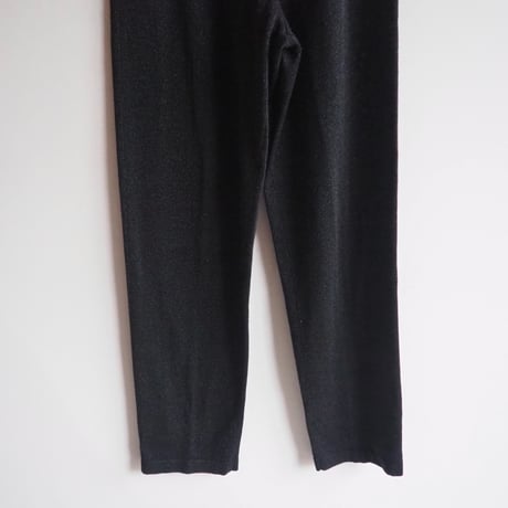 80〜90s metallic knit easy pants