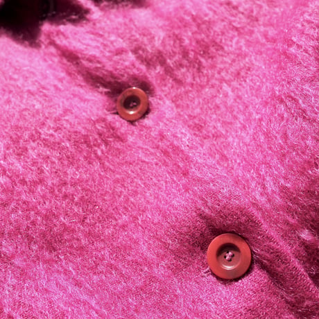 vintage wool mohair magenta coat