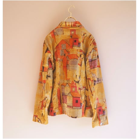 "CHICO's DESIGN" landscape corduroy jacket