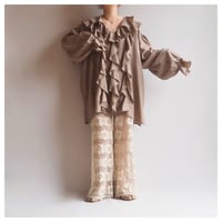 "Diana MARCO" oversized ruffle silk blouse