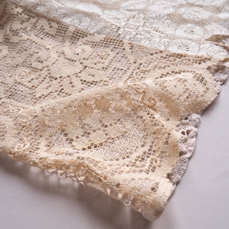 original remake lace patchwork maxi skirt 【C】