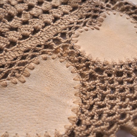 vintage crochet fringe maxi skirt