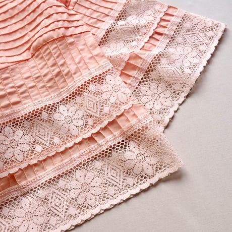 vintage peach mexican lace jacket