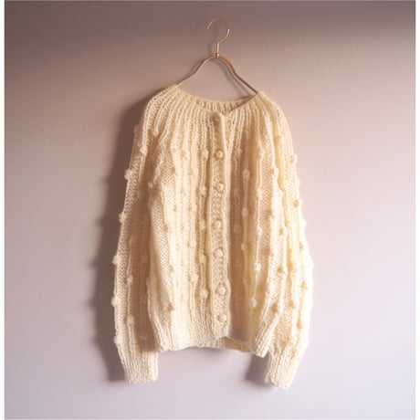 "Ann Katrine" acrylic popcorn cardigan