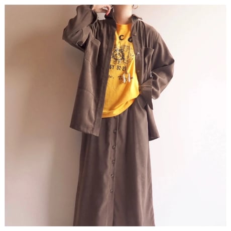 "Alfred Dunner" faux suede blouse & maxi skirt set