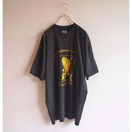 90s〜 "Fruit Of The Loom" print t-shirts (BK)