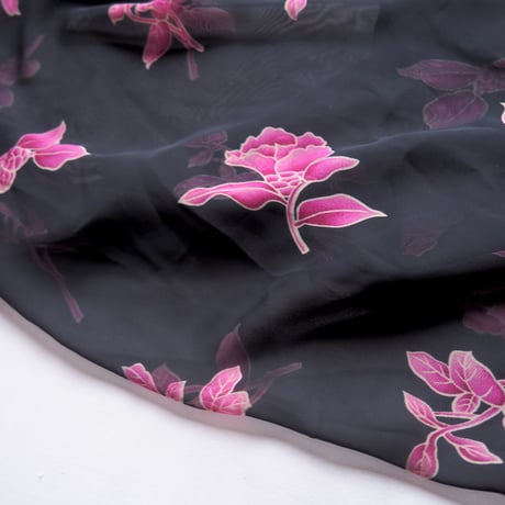 "Jennifer Moore" floral oversized sheer blouse