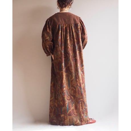 70s "Twilight" abstract house maxi dress