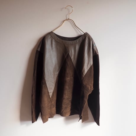 vintage leather switching tops