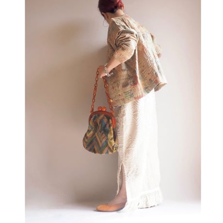 "ORVIS" textured tapestry jacket