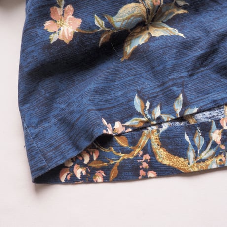 vintage floral cotton midi dress