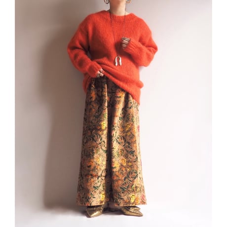 "Rafaella" oversized mohair sweater (orange)