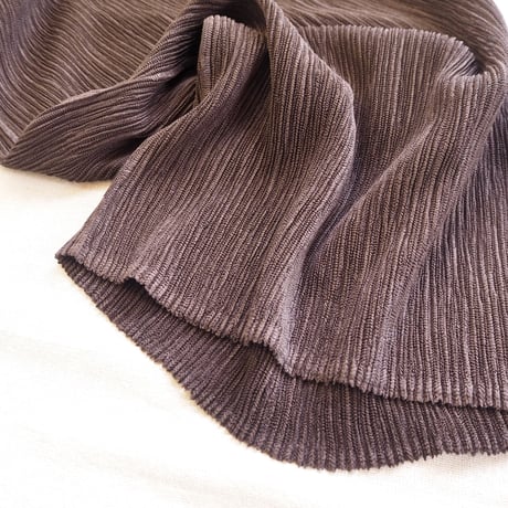 dark brown micro pleated maxi skirt