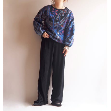 "Connexion Au Contraire" metallic abstract sweater