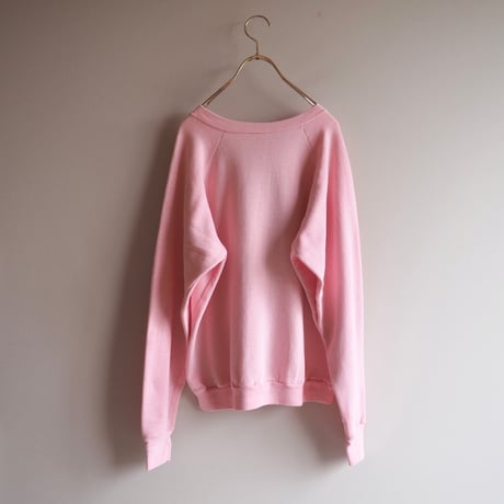 80〜90s mickey print sweatshirt  (pink)