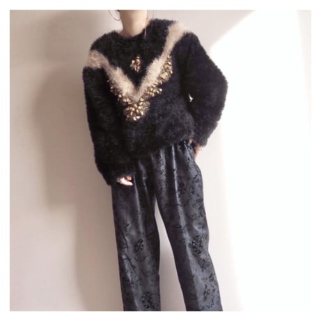 vintage shaggy design sweater