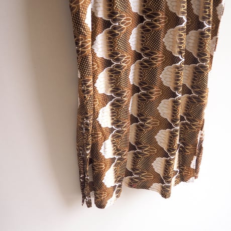 vintage african batik embroidered maxi dress