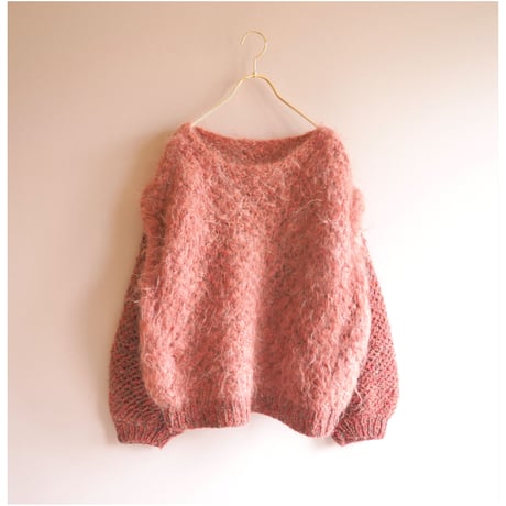 vintage hand knit mohair design sweater