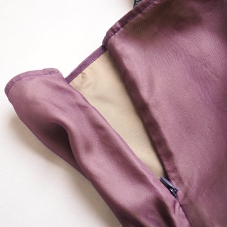 vintage lavender silk maxi skirt