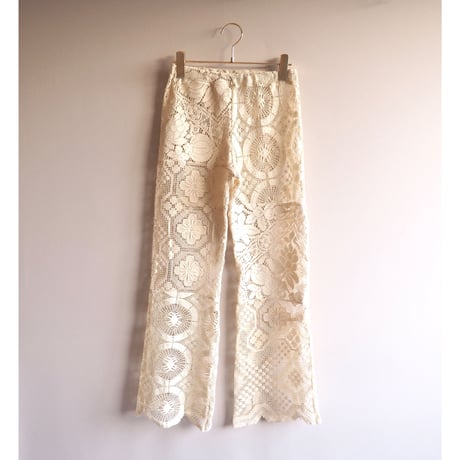 original remake patchwork lace pants (D)