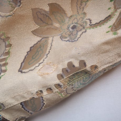 "West End" abstract floral sheer blouse