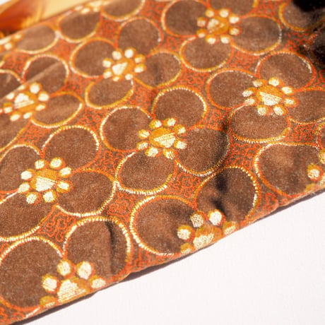 70〜80s floral clutch bag