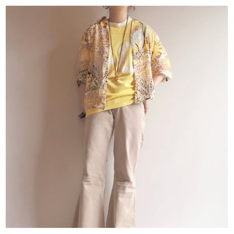 vintage abstract print blouse