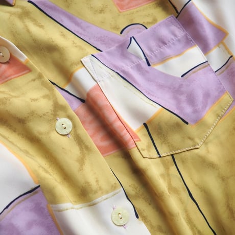 "Kathy Che" abstract print s/s blouse