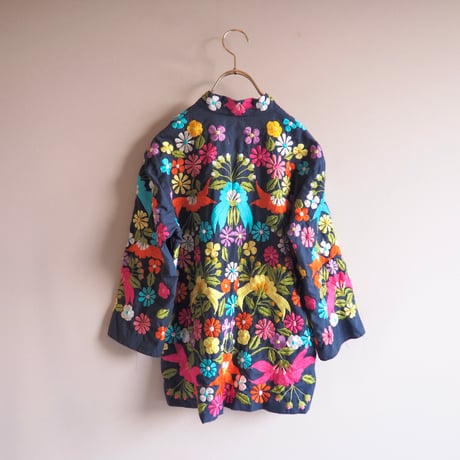 70s〜 floral embroidered jacket