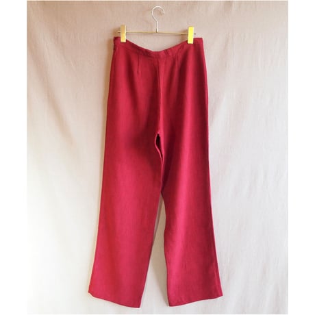 US made red wide pants
