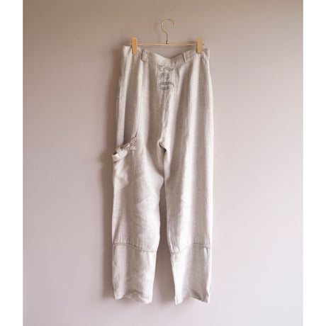 vintage folk linen design pants