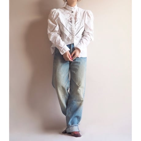 90s made in USA Levi's 501 damage denim