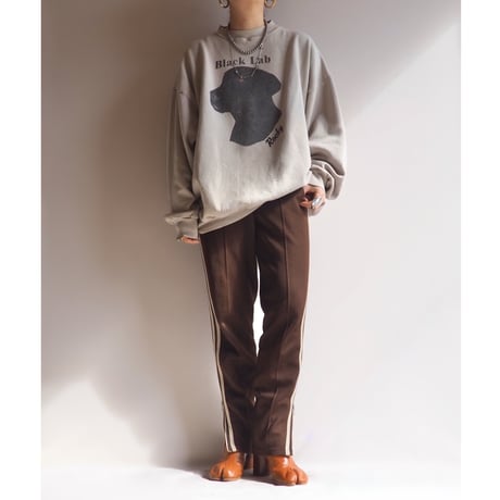90s "Tultex" dog print oversized sweatshirt