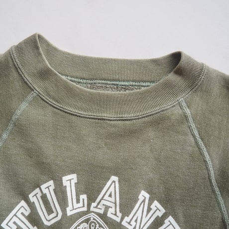 60s〜 s/s college print sweatshirt