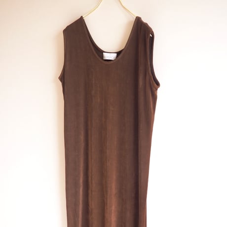 made in Germany texture sleeveless maxi dress