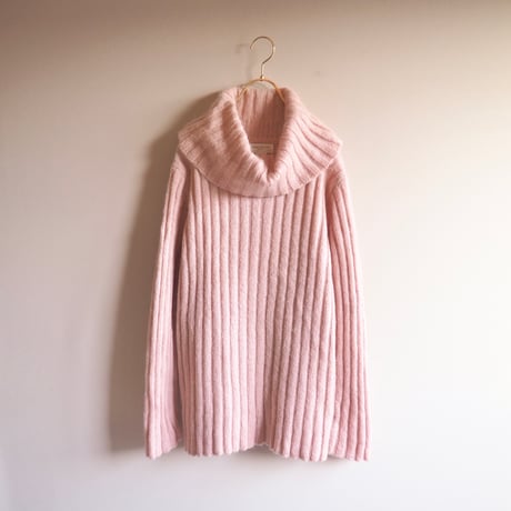 vintage acrylic × Kid mohair turtleneck sweater