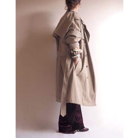 80s〜 "London fog by Wamsutta" oversized trench coat