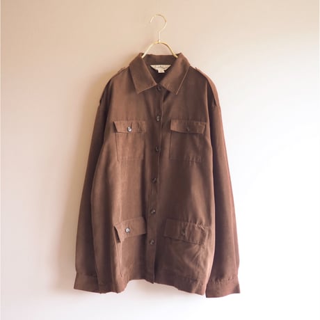 "BLAST STUDIO" faux suede oversized shirts & pants