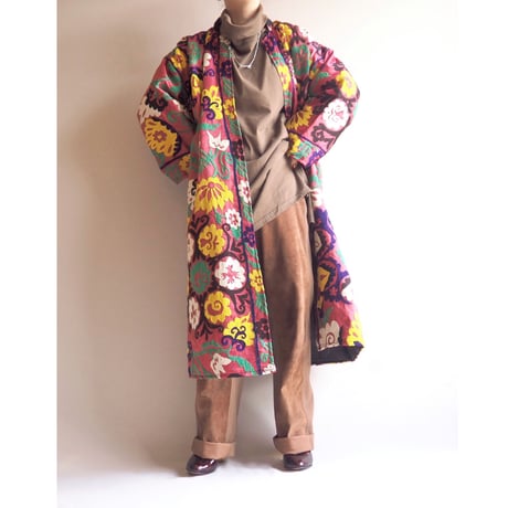 vintage suzani embroidered robe