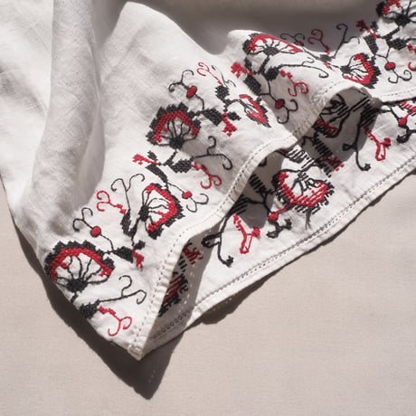 vintage ukrainian embroidered maxi dress