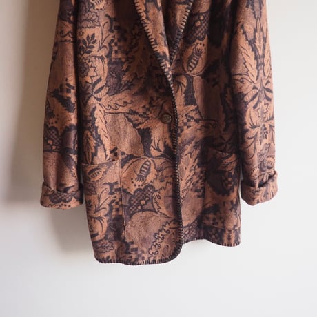 90s "Teddi" botanical fleece jacket